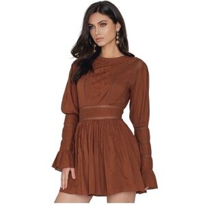 Free People Victorian Waisted Mini Dress Size 2